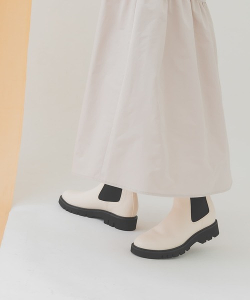 3.5センチタンクソールサイドゴアブーツ