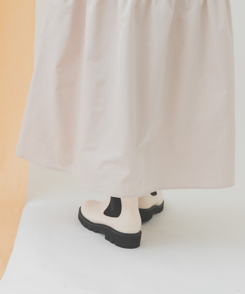 3.5センチタンクソールサイドゴアブーツ