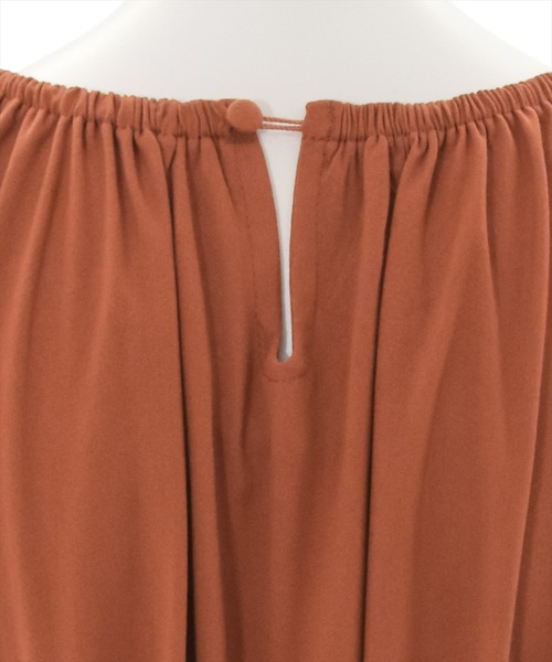 clear(クリア)の「ティアードギャザーワンピース(ワンピース・レディース・モカ/テラコッタ/ブラック・F)」の9枚目の写真