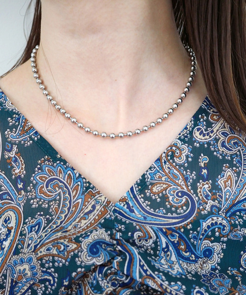 SOFFITTO（ソフィット）の「【&O】《Ball chain》ネックレス40（ネックレス・レディース・シルバー・FREE）」の8枚目の写真