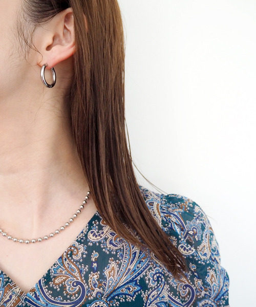 SOFFITTO（ソフィット）の「【&O】《Ball chain》ネックレス40（ネックレス・レディース・シルバー・FREE）」の4枚目の写真