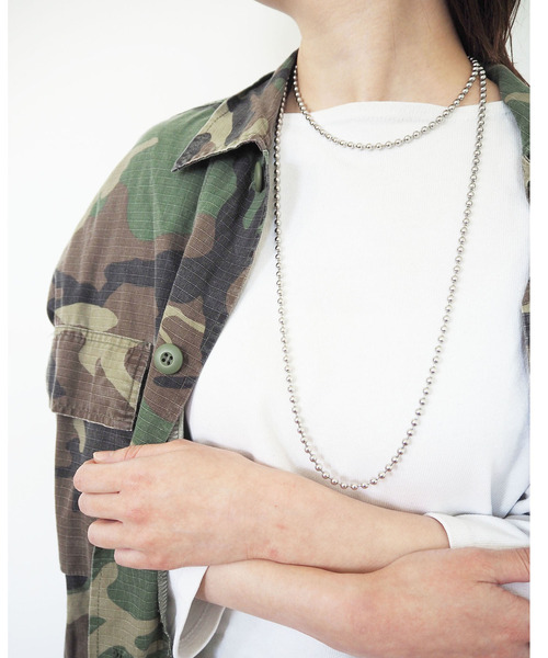 SOFFITTO（ソフィット）の「【&O】《Ball chain》ネックレス40（ネックレス・レディース・シルバー・FREE）」の3枚目の写真