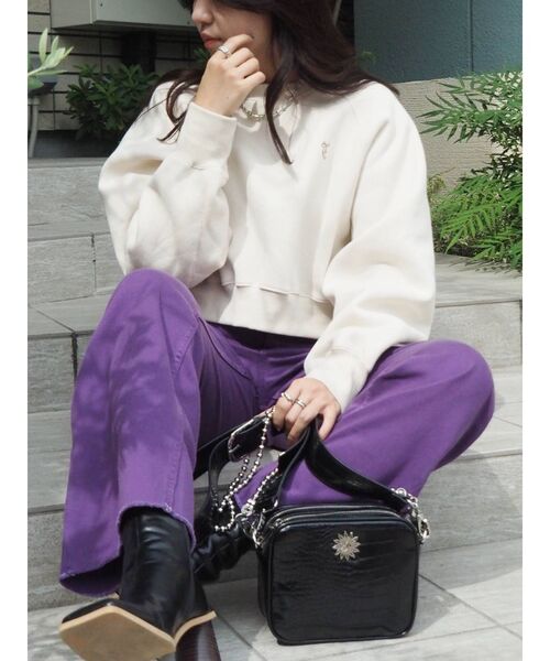 EVRIS（エヴリス）の「クロコボールチェーンミニショルダーバッグ（ショルダーバッグ・レディース・ホワイト/ブラック/ブルー/グリーン・FREE）」の11枚目の写真