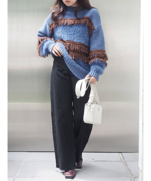 EVRIS（エヴリス）の「クロコボールチェーンミニショルダーバッグ（ショルダーバッグ・レディース・ホワイト/ブラック/ブルー/グリーン・FREE）」の20枚目の写真