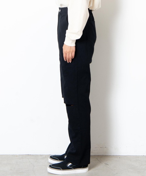 WEGO（ウィゴー）の「WEGO/ニーカットカラーパンツ（スラックス・レディース・ブラック/グリーン・FREE）」の14枚目の写真