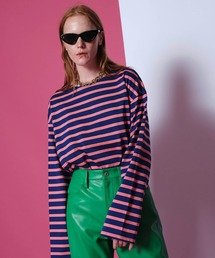 MAISON SPECIAL | バスク天竺ボーダー2WAYスリーブカットソー【MAISON SPECIAL/メゾンスペシャル】(Tシャツ/カットソー)