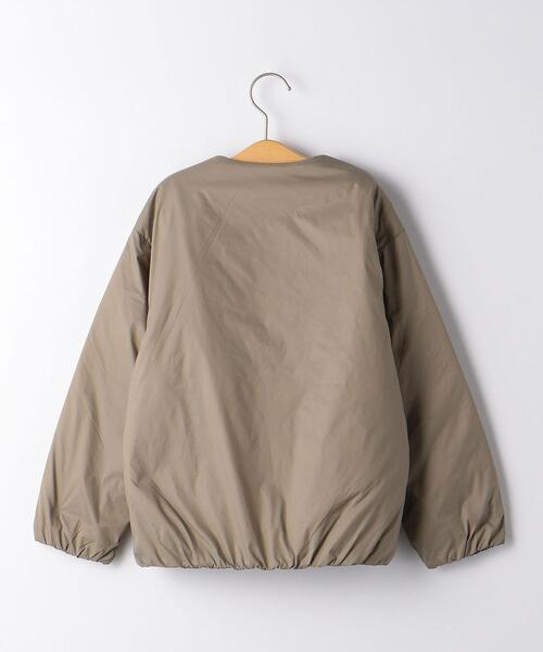 green label relaxing（グリーンレーベルリラクシング）の「★＜ARCH&LINE（アーチ＆ライン）＞ミニマルブルゾン 115cm-145cm<br>（その他アウター・キッズ・ベージュ/オフホワイト・L(125-135cm)/XL(135-145cm)/M(115-125cm)）」の3枚目の写真