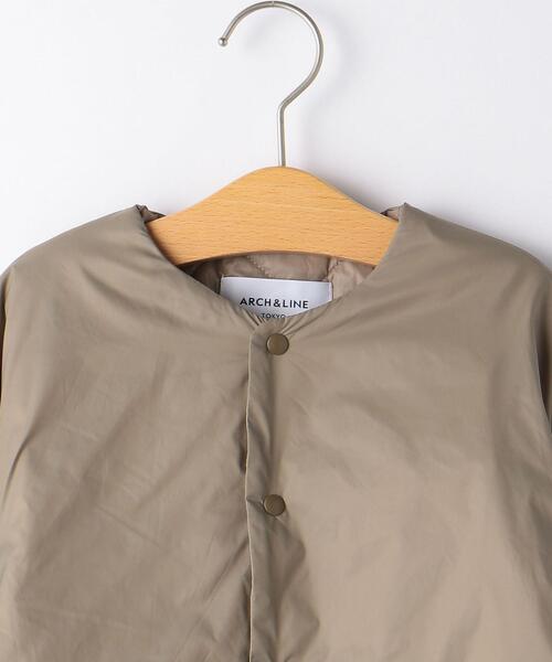 green label relaxing（グリーンレーベルリラクシング）の「★＜ARCH&LINE（アーチ＆ライン）＞ミニマルブルゾン 115cm-145cm<br>（その他アウター・キッズ・ベージュ/オフホワイト・L(125-135cm)/XL(135-145cm)/M(115-125cm)）」の4枚目の写真