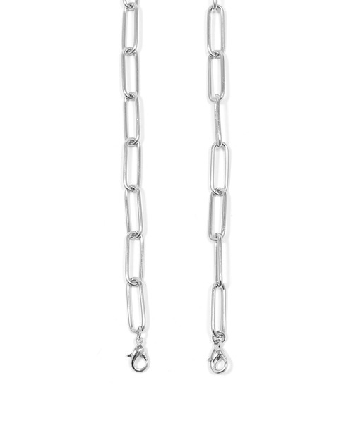 Figments（フィグメンツ）の「ミディアムケーブルマスクチェーン（マスク・レディース・シルバー・FREE）」の2枚目の写真