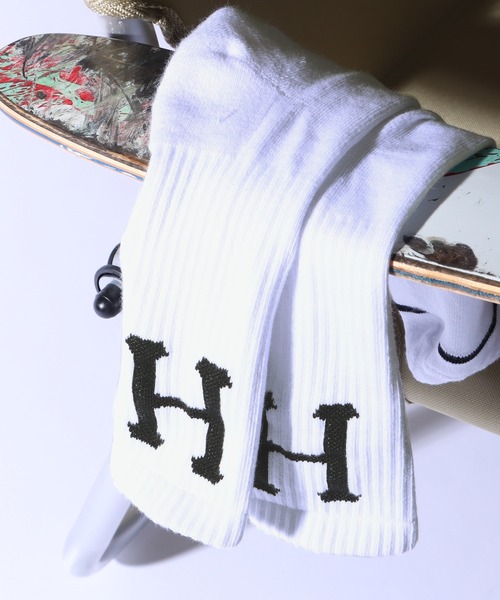 HUF(ハフ)の「HUF/ハフ ESSENTIALS CLASSIC SOCK 靴下 ミドル(ソックス/靴下・メンズ・ホワイト/ブラック・ONE SIZE)」の8枚目の写真