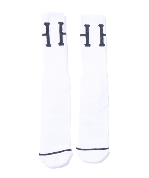 HUF(ハフ)の「HUF/ハフ ESSENTIALS CLASSIC SOCK 靴下 ミドル(ソックス/靴下・メンズ・ホワイト/ブラック・ONE SIZE)」の13枚目の写真