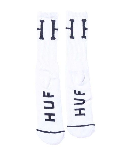 HUF(ハフ)の「HUF/ハフ ESSENTIALS CLASSIC SOCK 靴下 ミドル(ソックス/靴下・メンズ・ホワイト/ブラック・ONE SIZE)」の12枚目の写真