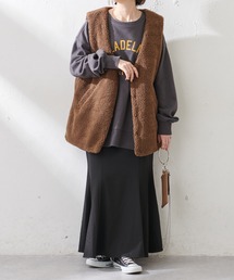 DISCOAT | 【ZOZO限定】ボア×キルトリバーシブルベスト(ベスト)