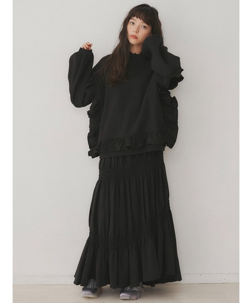 merry jenny（メリージェニー）の「circle frillプルオーバー（Tシャツ/カットソー・レディース・ブラック/オフホワイト/グリーン/ブラウン・FREE）」の14枚目の写真