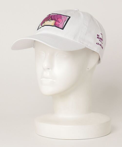 atmos pink（アトモスピンク）の「atmos pink 降幡愛 × atmospink グラフィックCAP（キャップ・レディース・ホワイト/ブラック・FREE）」の4枚目の写真
