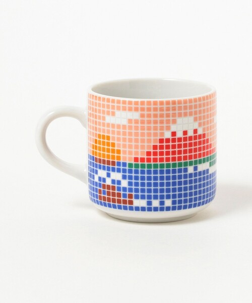 TOKYO CULTUART by BEAMS(トウキョウカルチャートバイビームス)の「The Porcelains / fujiyamaタイルマグ(グラス/マグカップ/タンブラー・メンズ・レッド/ブルー・ONE SIZE)」の7枚目の写真