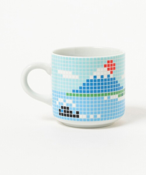 TOKYO CULTUART by BEAMS(トウキョウカルチャートバイビームス)の「The Porcelains / fujiyamaタイルマグ(グラス/マグカップ/タンブラー・メンズ・レッド/ブルー・ONE SIZE)」の11枚目の写真