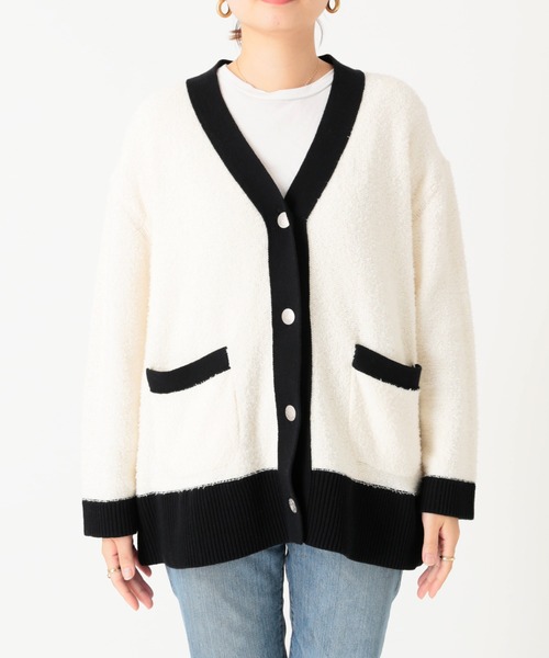 JOURNAL STANDARD(ジャーナルスタンダード)の「■■■ファンシーニットカーディガン◆(カーディガン/ボレロ・レディース・ホワイト/ブラック・FREE)」の11枚目の写真