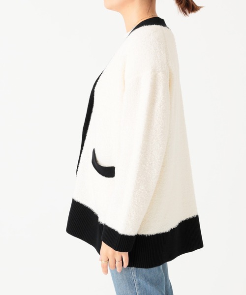 JOURNAL STANDARD(ジャーナルスタンダード)の「■■■ファンシーニットカーディガン◆(カーディガン/ボレロ・レディース・ホワイト/ブラック・FREE)」の12枚目の写真