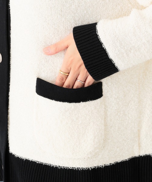 JOURNAL STANDARD(ジャーナルスタンダード)の「■■■ファンシーニットカーディガン◆(カーディガン/ボレロ・レディース・ホワイト/ブラック・FREE)」の18枚目の写真