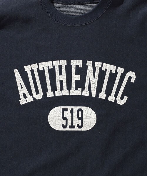 BEAMS LIGHTS（ビームスライツ）の「BEAMS LIGHTS / ヴィンテージ プリント クルー スウェット（スウェット・メンズ・ネイビー/グレー/サックスブルー・SMALL/MEDIUM/LARGE）」の9枚目の写真