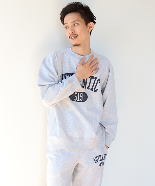 BEAMS LIGHTS（ビームスライツ）の「BEAMS LIGHTS / ヴィンテージ プリント クルー スウェット（スウェット・メンズ・ネイビー/グレー/サックスブルー・SMALL/MEDIUM/LARGE）」の11枚目の写真