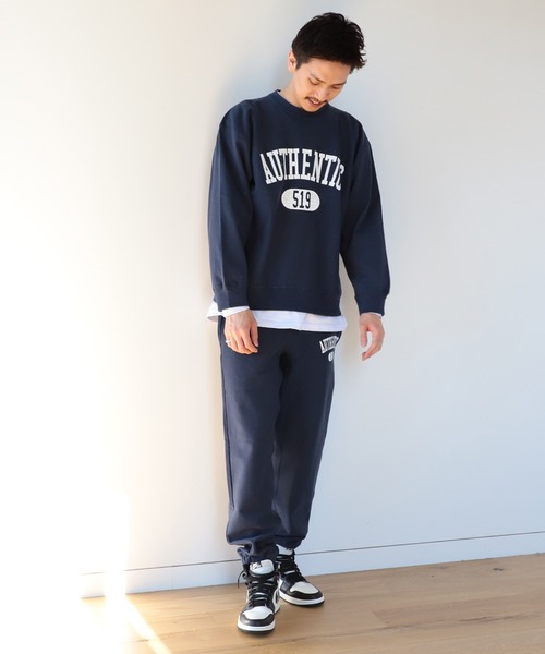 BEAMS LIGHTS（ビームスライツ）の「BEAMS LIGHTS / ヴィンテージ プリント クルー スウェット（スウェット・メンズ・ネイビー/グレー/サックスブルー・SMALL/MEDIUM/LARGE）」の15枚目の写真