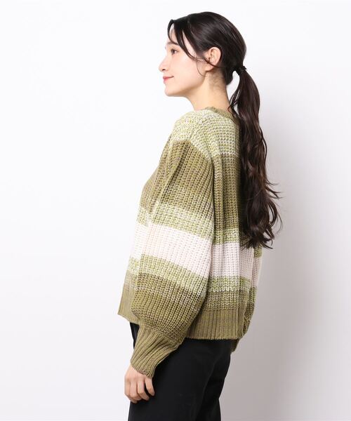 cepo（セポ）の「ミックスヤーンニット（ニット/セーター・レディース・オレンジ/ブルー/グリーン・M）」の15枚目の写真