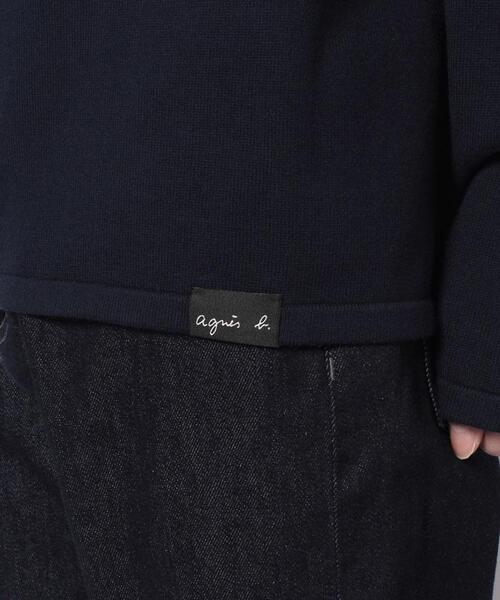 agnes b.（アニエスベー）の「LW21 PULL ニットプルオーバー（ニット/セーター・メンズ・ネイビー・1/2）」の3枚目の写真