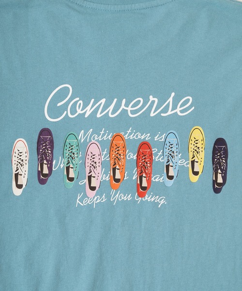 CONVERSE(コンバース)の「【CONVERSE/コンバース】ワンポイント刺繍 バックプリント シューズプリント ロンT/長袖Tシャツ(Tシャツ/カットソー・メンズ・ホワイト/ブラック/ブルー/ホワイト系その他・M/L/XL)」の5枚目の写真