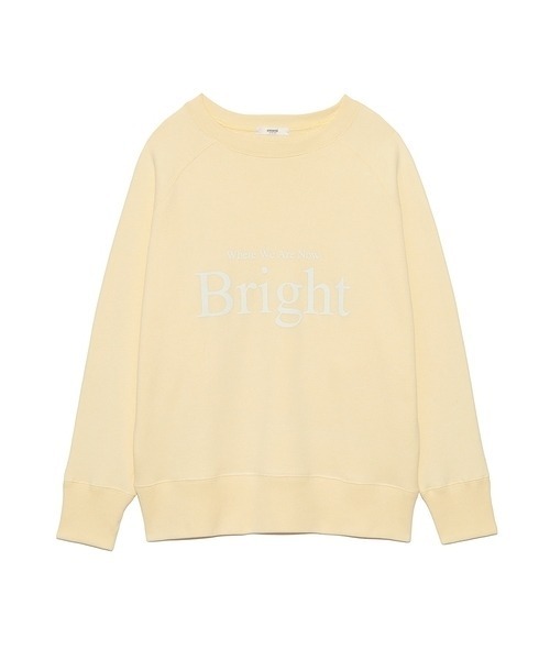 emmi（エミ）の「【emmi atelier】Brightロゴスウェット（スウェット・レディース・ホワイト/イエロー/ブルー・FREE）」の6枚目の写真