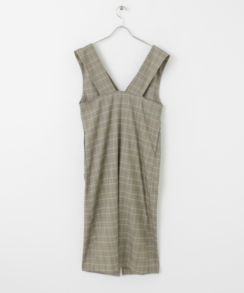 SENSE OF PLACE by URBAN RESEARCH(センスオブプレイスバイアーバンリサーチ)の「『One-C/低身長向けサイズ展開あり』チェックフロントボタンジャンパースカート(ジャンパースカート・レディース・チェック・ONE/SHORT)」の16枚目の写真