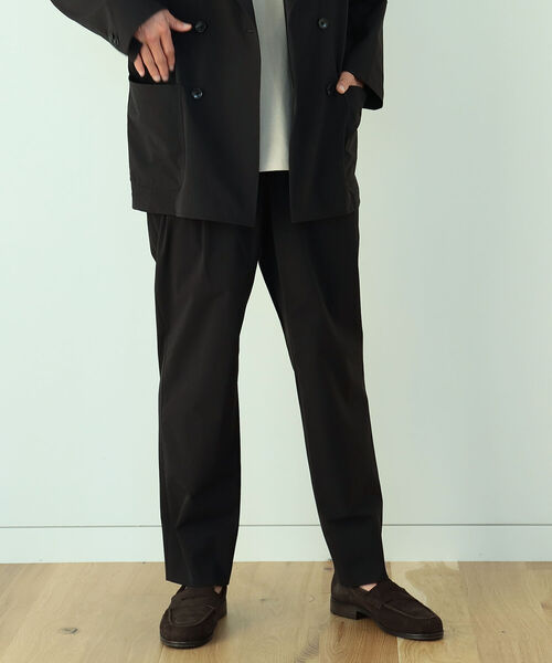 B:MING by BEAMS（ビーミングバイビームス）の「B:MING by BEAMS / NOMAD リップストップ 2プリーツ イージースラックス（セットアップ対応）（スラックス・メンズ・ブラック/オリーブ・44/46/48/50）」の3枚目の写真