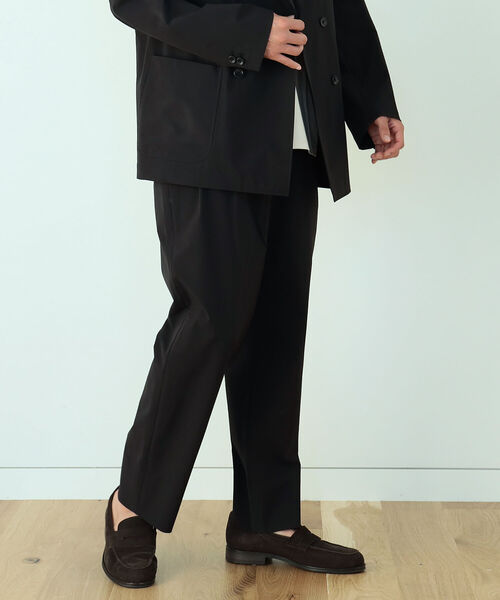 B:MING by BEAMS（ビーミングバイビームス）の「B:MING by BEAMS / NOMAD リップストップ 2プリーツ イージースラックス（セットアップ対応）（スラックス・メンズ・ブラック/オリーブ・44/46/48/50）」の4枚目の写真