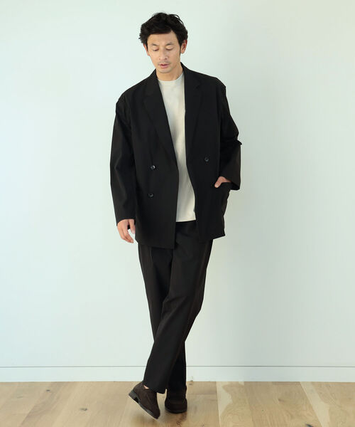 B:MING by BEAMS（ビーミングバイビームス）の「B:MING by BEAMS / NOMAD リップストップ 2プリーツ イージースラックス（セットアップ対応）（スラックス・メンズ・ブラック/オリーブ・44/46/48/50）」の5枚目の写真