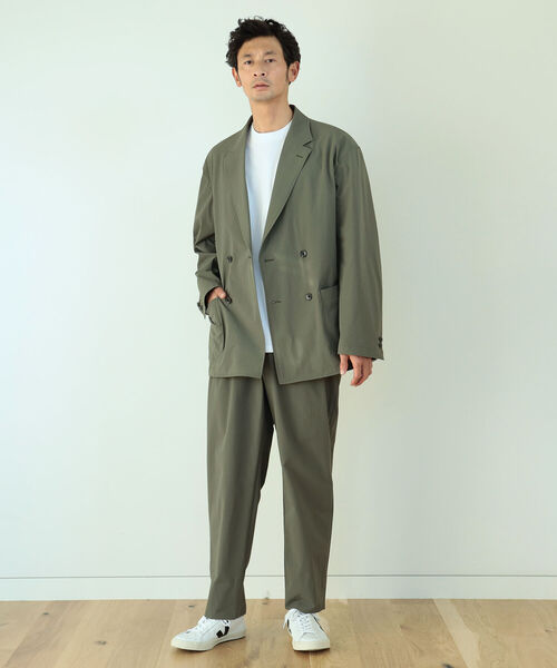 B:MING by BEAMS（ビーミングバイビームス）の「B:MING by BEAMS / NOMAD リップストップ 2プリーツ イージースラックス（セットアップ対応）（スラックス・メンズ・ブラック/オリーブ・44/46/48/50）」の11枚目の写真