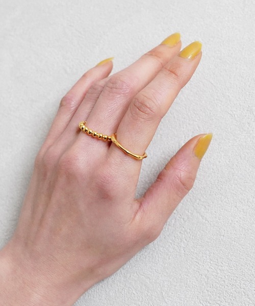 SIGNAL（シグナル）の「【SIGNAL/シグナル】Ball chain ring /ボールチェーンリング（リング・レディース・シルバー/ゴールド・FREE）」の10枚目の写真