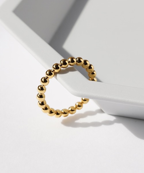SIGNAL（シグナル）の「【SIGNAL/シグナル】Ball chain ring /ボールチェーンリング（リング・レディース・シルバー/ゴールド・FREE）」の12枚目の写真