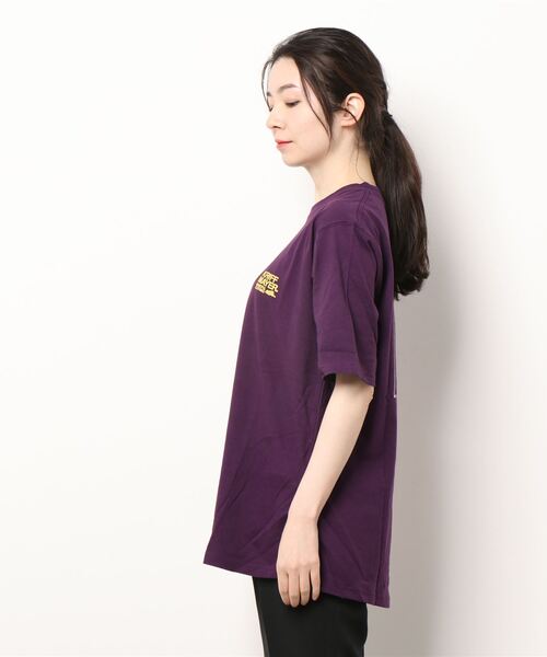 KRIFF MAYER Lady's Collection（クリフメイヤーレディースコレクション）の「抗菌Aライン半袖T（キャンプ）（Tシャツ/カットソー・レディース・パープル/オフホワイト/オレンジ/カラフル/チャコール・MEDIUM/LARGE）」の6枚目の写真
