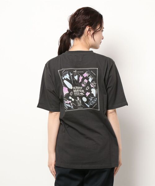 KRIFF MAYER Lady's Collection（クリフメイヤーレディースコレクション）の「抗菌Aライン半袖T（キャンプ）（Tシャツ/カットソー・レディース・パープル/オフホワイト/オレンジ/カラフル/チャコール・MEDIUM/LARGE）」の11枚目の写真