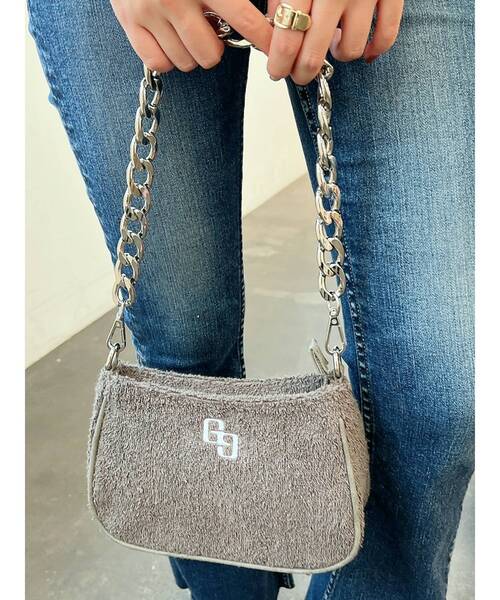 GYDA（ジェイダ）の「GGパイル2WAYミニBAG（ハンドバッグ・レディース・チャコールグレー/オフホワイト・FREE）」の3枚目の写真