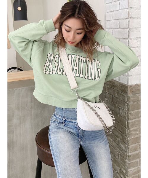 GYDA（ジェイダ）の「GGパイル2WAYミニBAG（ハンドバッグ・レディース・チャコールグレー/オフホワイト・FREE）」の8枚目の写真