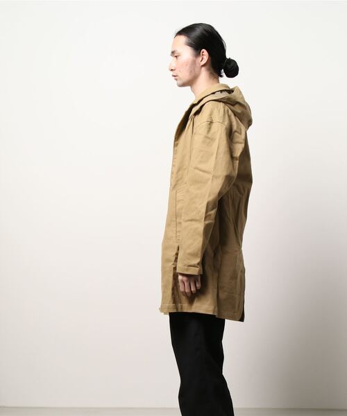 Revo.（レボ）の「Revo. ストレッチツイル フード脱着 2Way ルーズ オーバーサイズ ステンカラーコート 韓国 ファッション ストリート（ステンカラーコート・メンズ・オリーブ/ベージュ/ネイビー/レッド系/イエロー・MEDIUM/LARGE）」の18枚目の写真