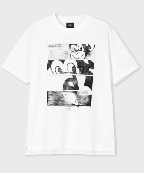 paul smith スパゲッティプリント Tシャツ Sサイズ Paul Smith 長袖シャツ スパゲッティSサイズ アートプリント