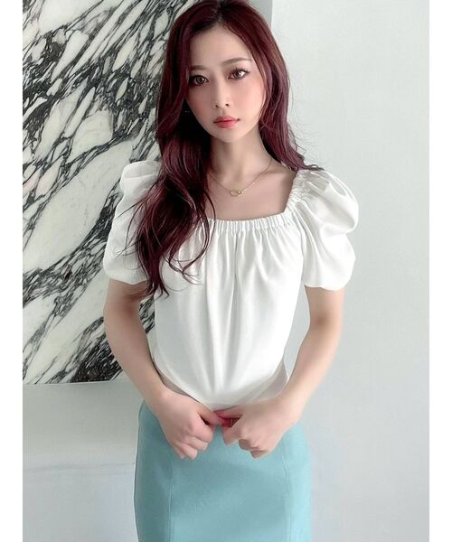 RESEXXY(リゼクシー)の「バックリボンパワショルブラウス(シャツ/ブラウス・レディース・ホワイト/ブラック/ミント/その他1・FREE)」の6枚目の写真