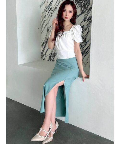 RESEXXY(リゼクシー)の「バックリボンパワショルブラウス(シャツ/ブラウス・レディース・ホワイト/ブラック/ミント/その他1・FREE)」の7枚目の写真