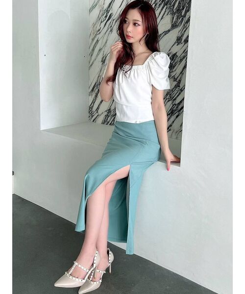 RESEXXY(リゼクシー)の「バックリボンパワショルブラウス(シャツ/ブラウス・レディース・ホワイト/ブラック/ミント/その他1・FREE)」の8枚目の写真