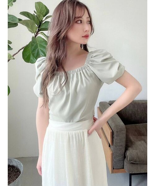 RESEXXY(リゼクシー)の「バックリボンパワショルブラウス(シャツ/ブラウス・レディース・ホワイト/ブラック/ミント/その他1・FREE)」の13枚目の写真