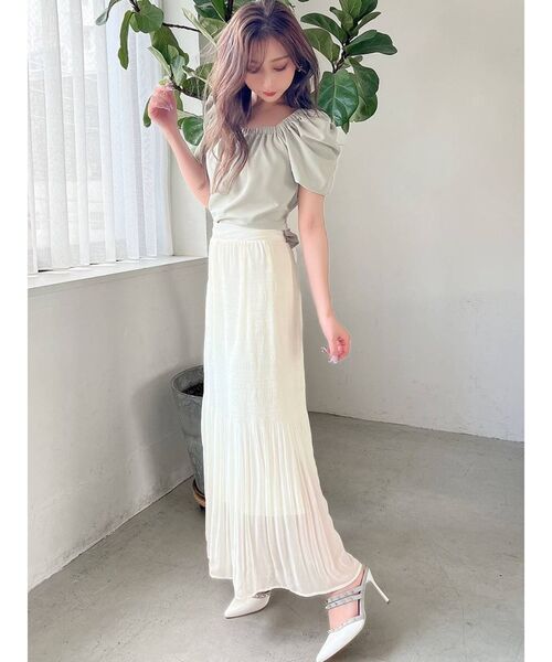 RESEXXY(リゼクシー)の「バックリボンパワショルブラウス(シャツ/ブラウス・レディース・ホワイト/ブラック/ミント/その他1・FREE)」の17枚目の写真