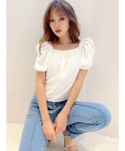 RESEXXY(リゼクシー)の「バックリボンパワショルブラウス(シャツ/ブラウス・レディース・ホワイト/ブラック/ミント/その他1・FREE)」の18枚目の写真